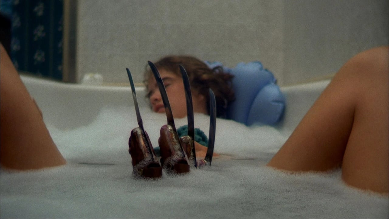 The bathtub scene from A Nightmare on Elm Street