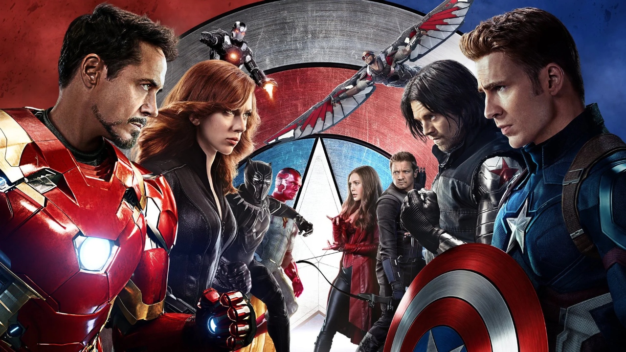 Team Iron Man vs Team Captain America from Captain America Civil War