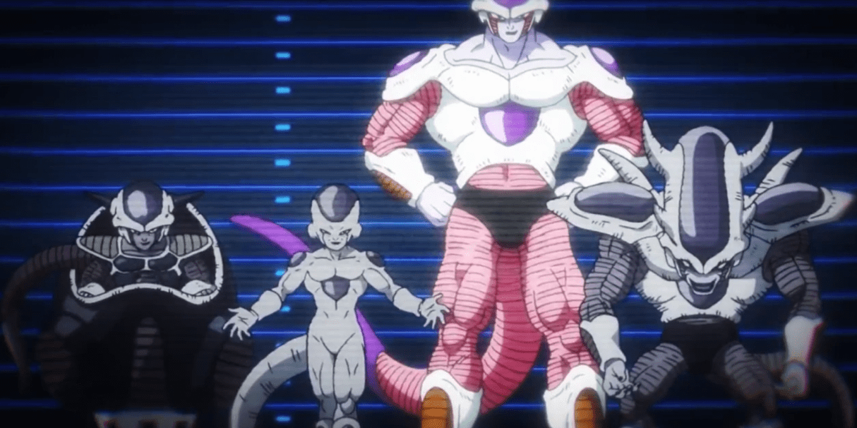 Animation of three of Frieza's Base Forms