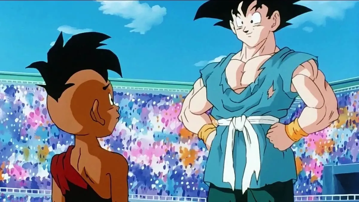 Uub and Goku in 'Dragon Ball Z'