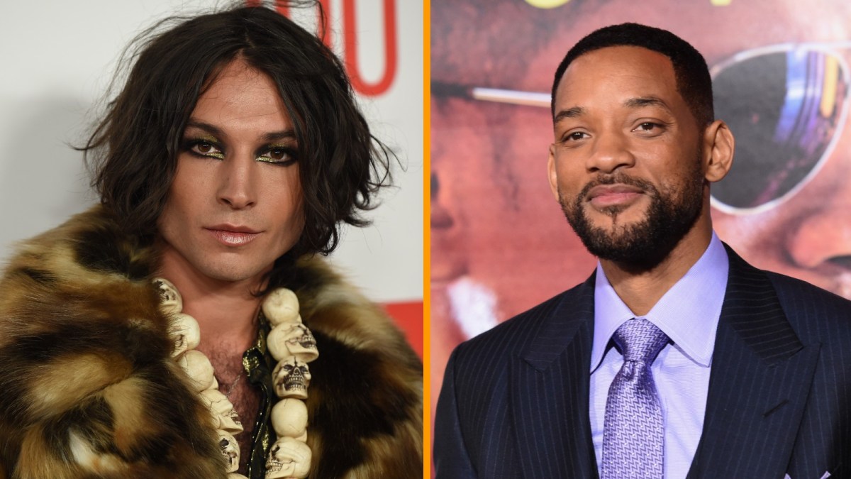 Ezra Miller and Will Smith