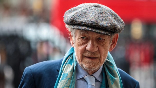LONDON, ENGLAND - SEPTEMBER 11: British actor Sir Ian McKellen arrives at Westminster Abbey for a memorial service for theatre great Sir Peter Hall OBE on September 11, 2018 in London, England. Sir Peter Hall was the former director of the National Theatre and founder of the Royal Shakespeare Company. He died on September 11, 2017 aged 86.