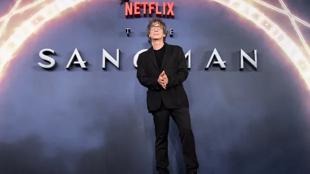 Neil Gaiman attends 'The Sandman' world premiere