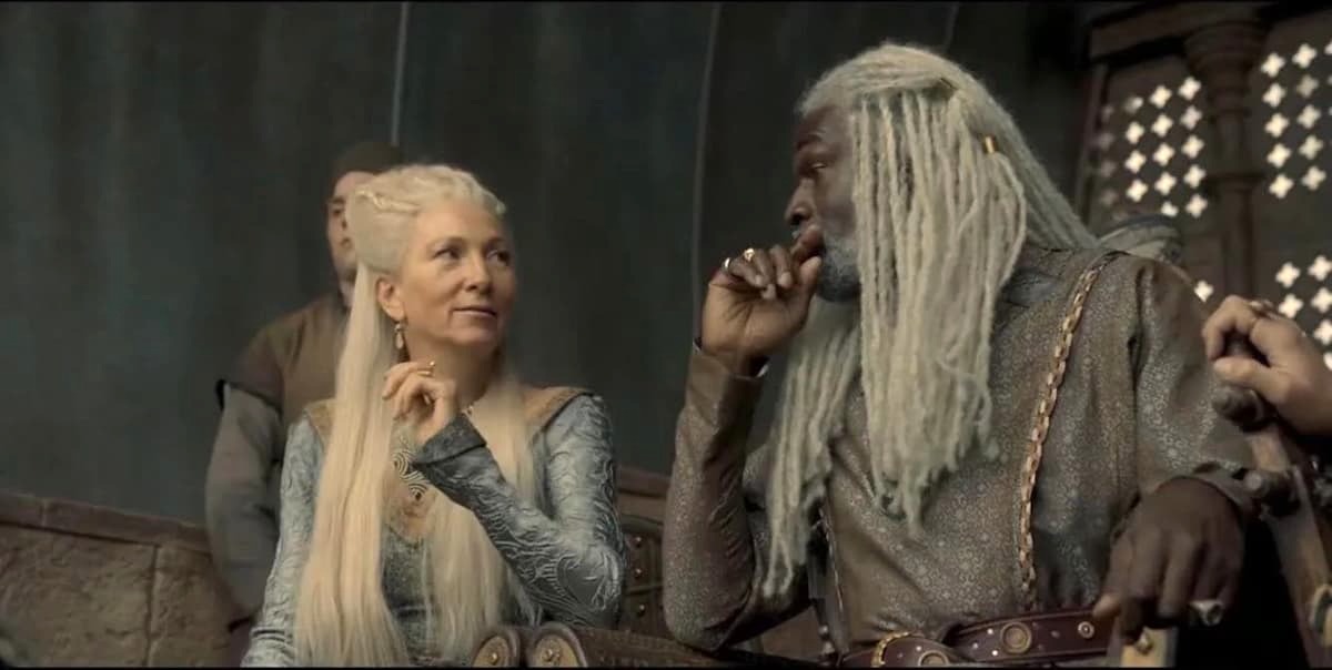 Rhaenys and Corlys in 'House of the Dragon'