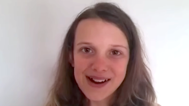 Young Millie Bobby Brown auditioning for the role of Eleven in Stranger Things