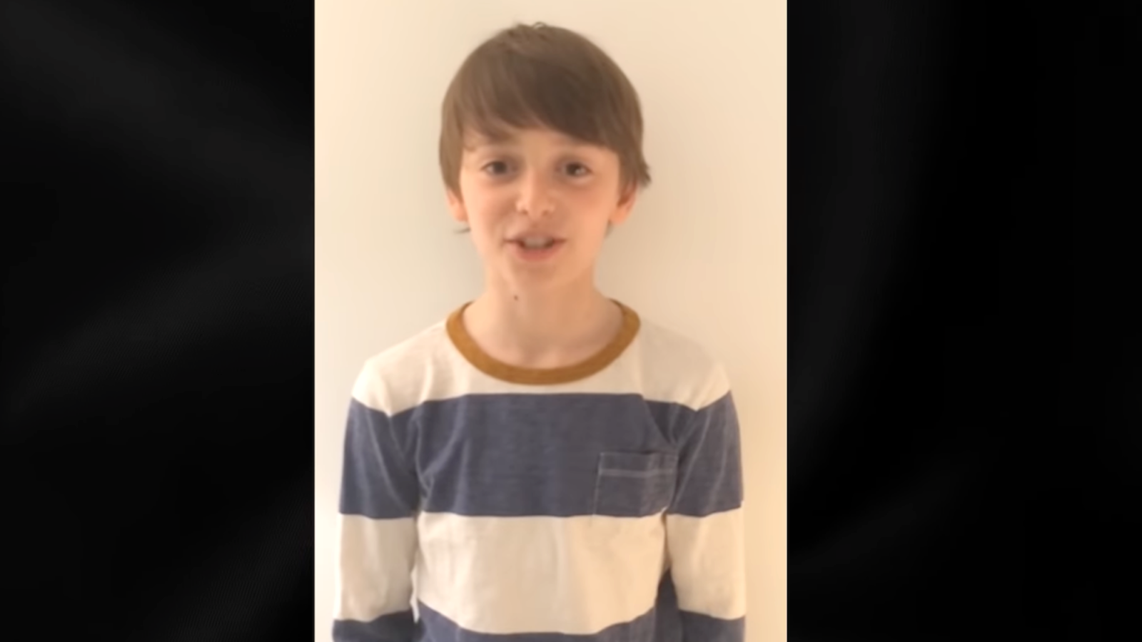 Young Noah Schnapp auditioning for the role of Will Byers in Stranger Things