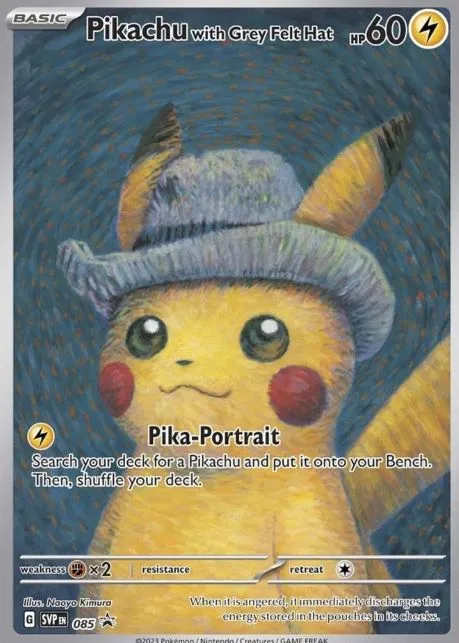 Pikachu Van Gogh card