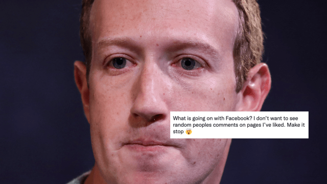 mark zuckerberg facebook down algorithm bug celebrities