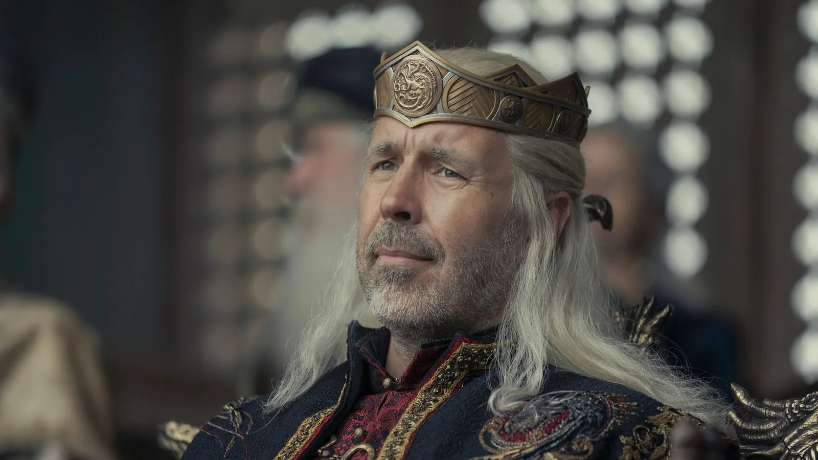 Paddy Considine como King Viserys I Targaryen House of the Dragon Temporada 1 Episódio 1