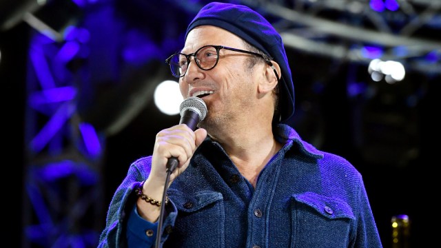 Rob Schneider performs onstage during the 'Comedy in Your Car's' drive-In concert at Ventura County Fairgrounds and Event Center on August 28, 2020 in Ventura, California.