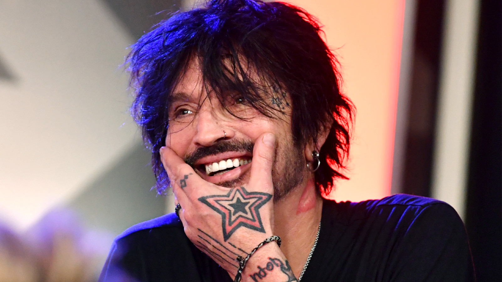 Tommy Lee of Motley Crue speaks during the press conference for THE STADIUM TOUR DEF LEPPARD - MOTLEY CRUE - POISON at SiriusXM Studios on December 04, 2019 in Los Angeles, California.