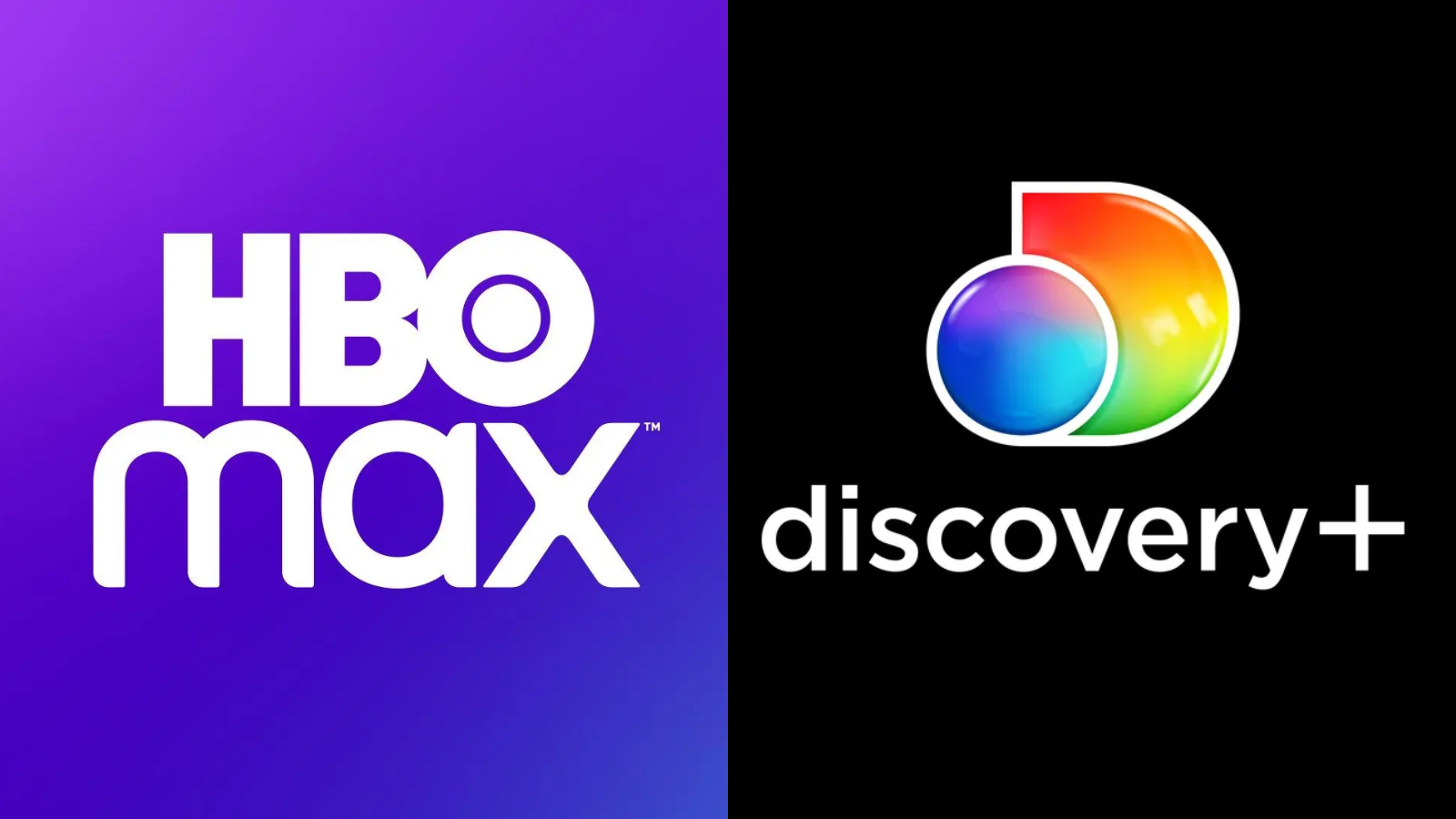 HBO Max and Discovery Plus logos