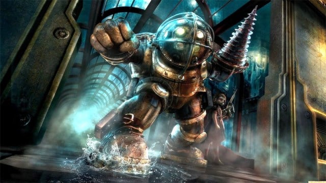 Coleção BioShock com um paizão e uma irmãzinha