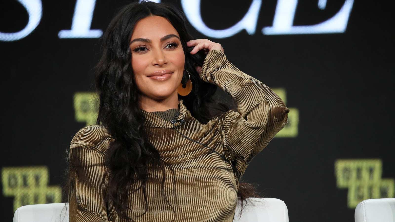 Kim Kardashian attends the 2020 Winter TCA Tour