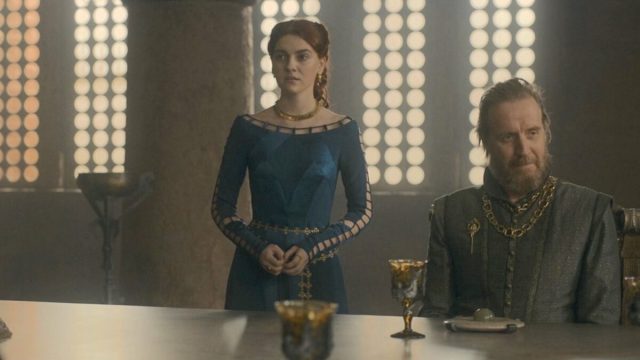 Emily Carey and Paddy Considine as Lady Alicent and King Viserys House of the Dragon