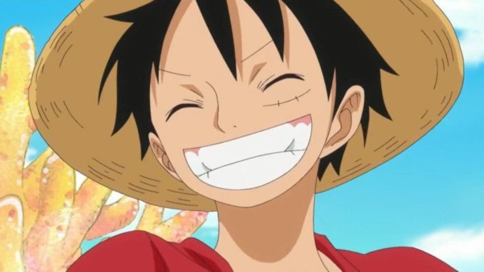 Monkey D. Luffy from One Piece grinning