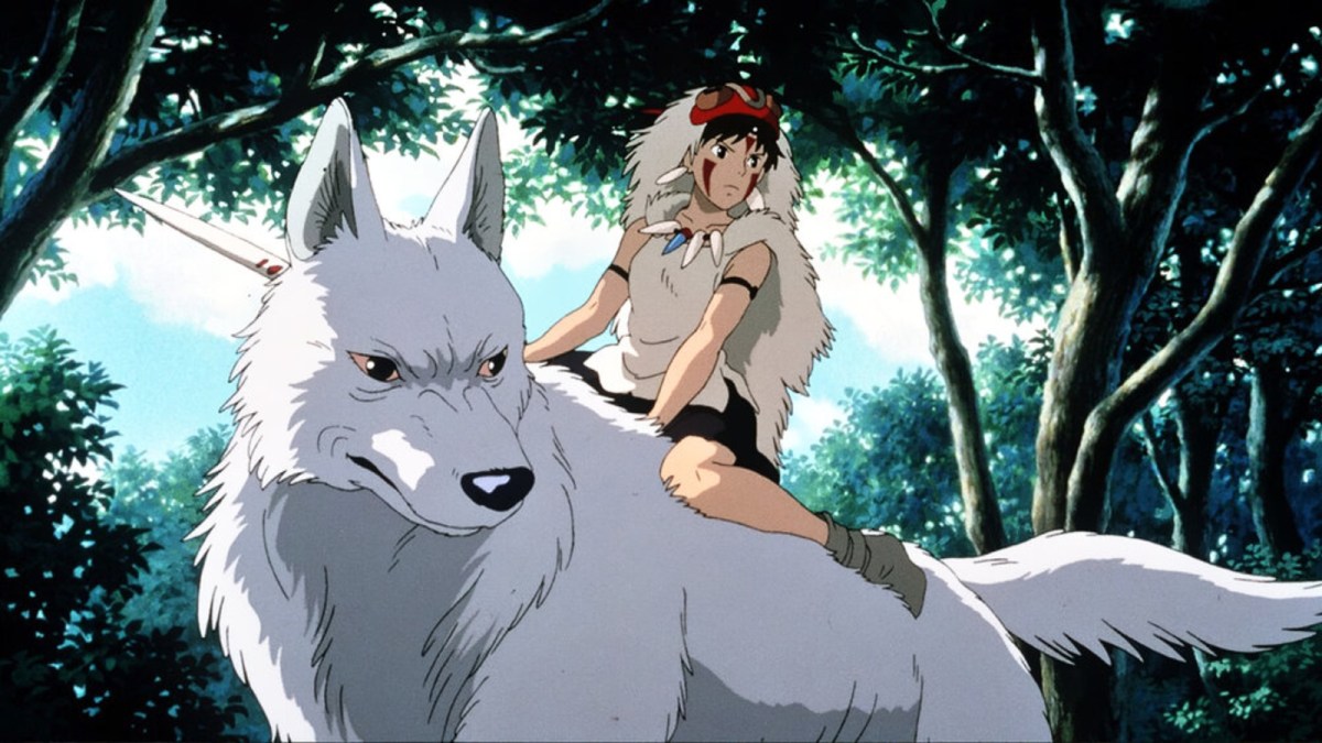 Princess Mononoke and her Japanese wolf