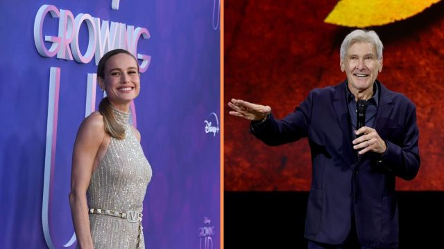 Brie Larson stunned as she meets Harrison Ford