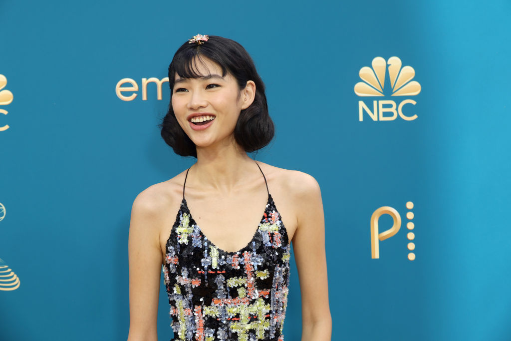 Hoyeon Jung Traditional Korean-inspired Hairstyle 2022 Emmys