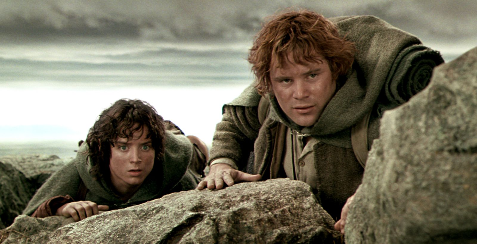 Elijah Wood and Sean Astin as Frodo and Samwise, The Lord of the Rings: The Two Towers (2002)