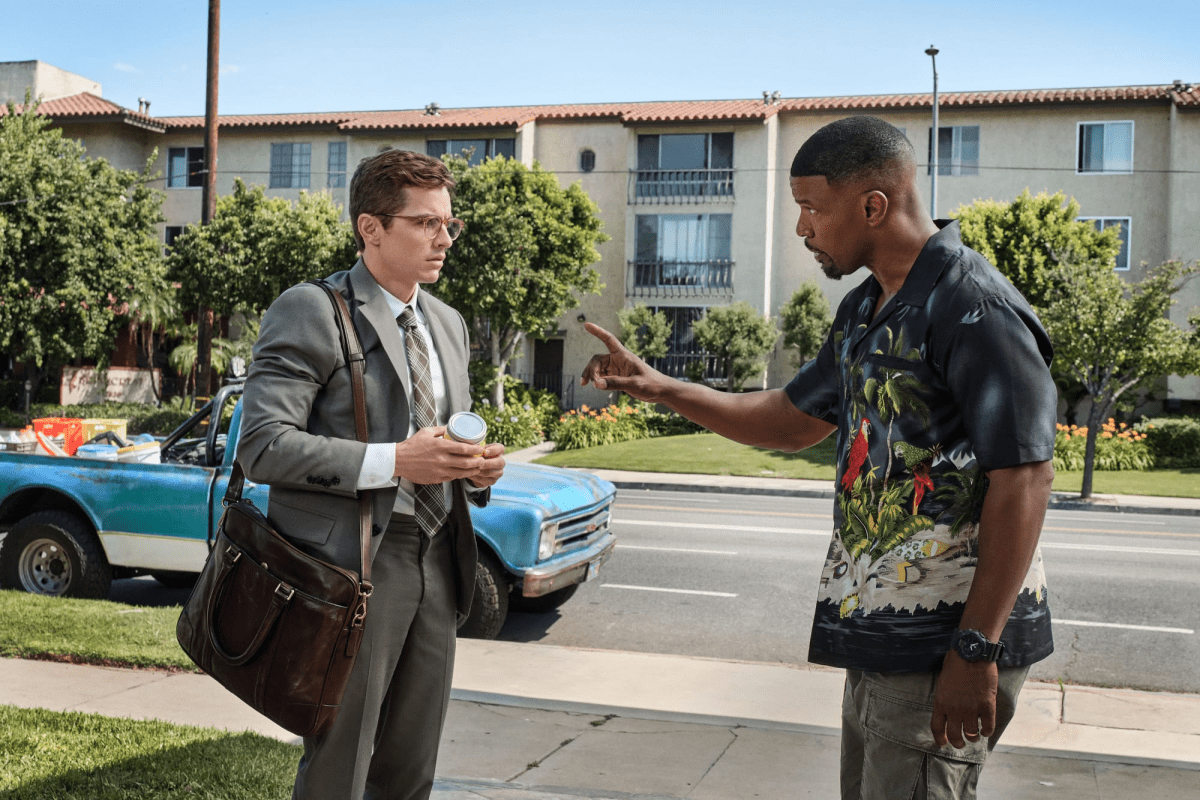 Dave Franco and Jamie Foxx as Seth and Bud, Day Shift (2022)
