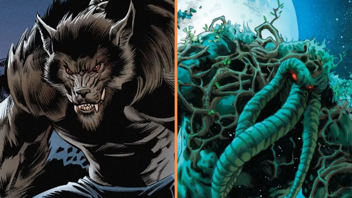 Concept art reveals first look at Man-Thing and Werewolf by Night in color