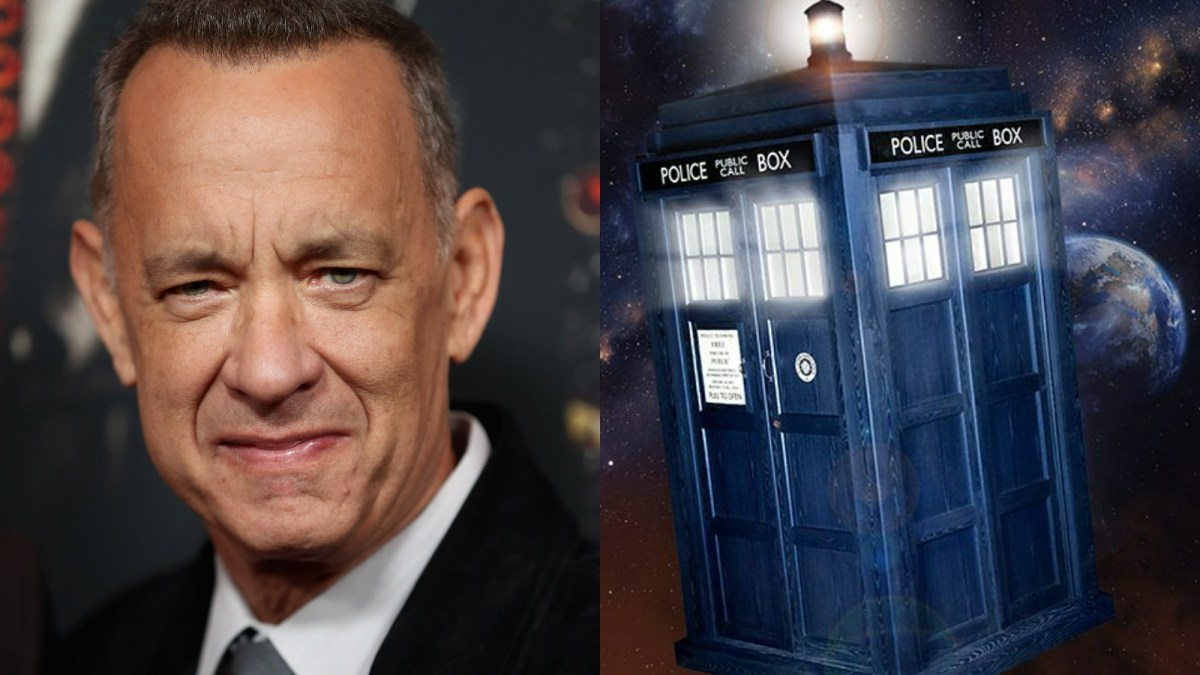 Tom Hanks/TARDIS from 'Doctor Who'