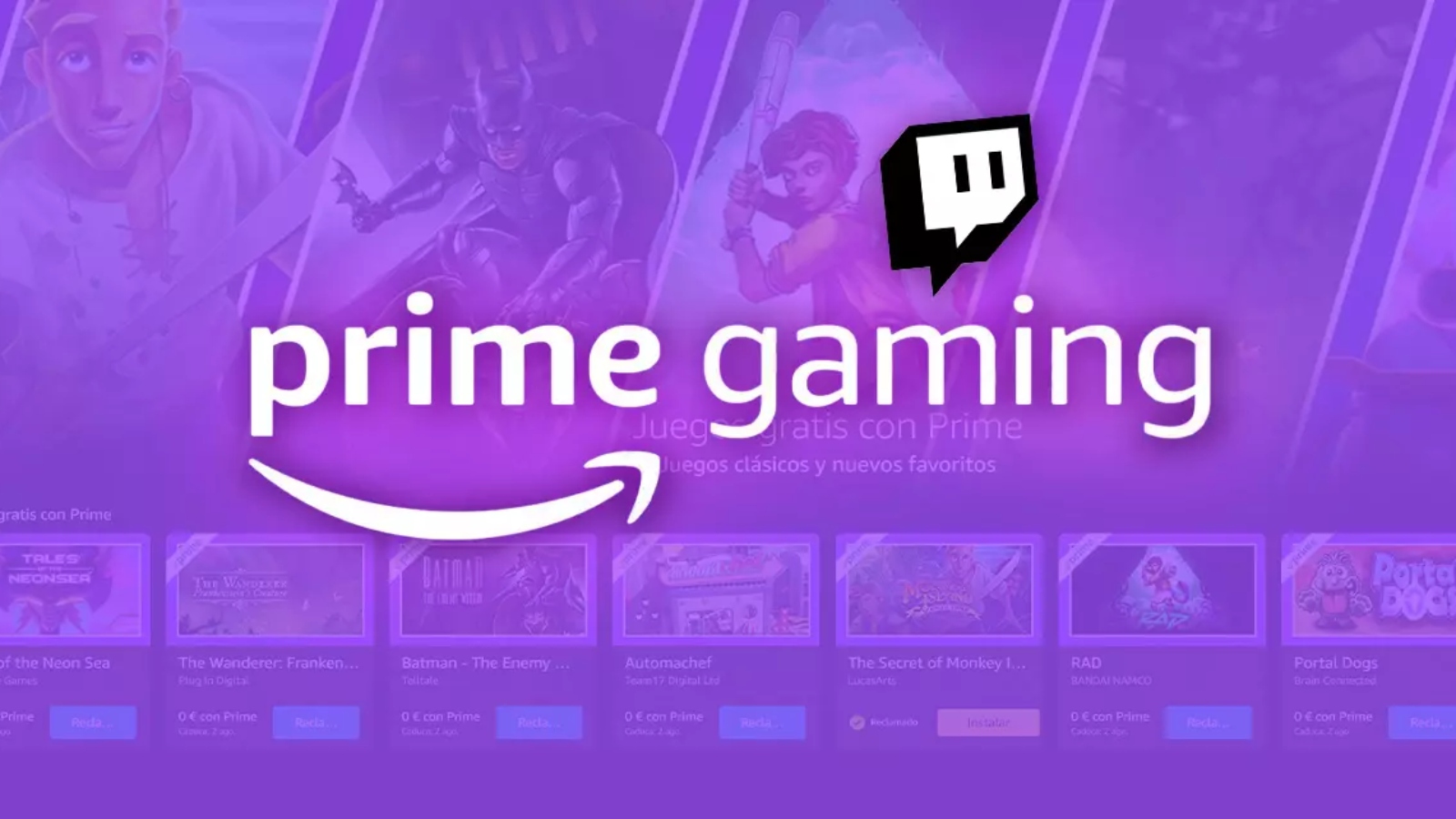Amazon Prime Gaming Header