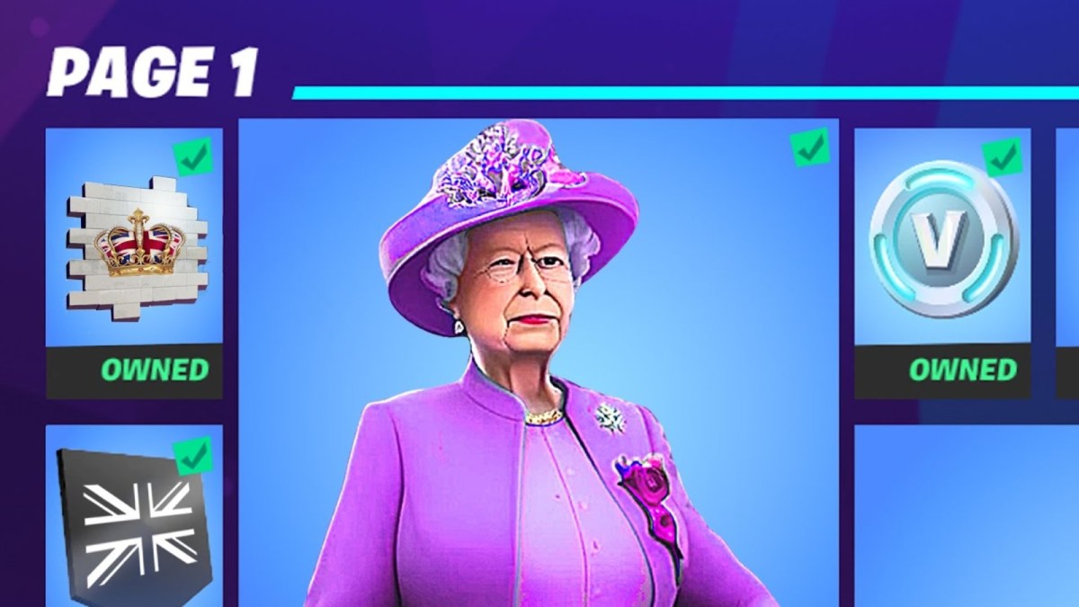 Queen Elizabeth II skin in Fortnite