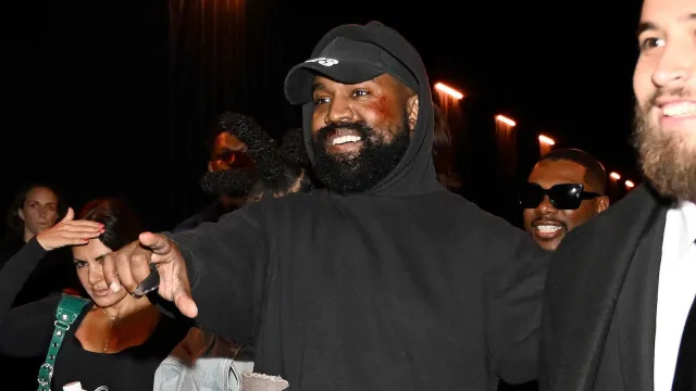 Kanye West attends the Balenciaga Womenswear Spring/Summer 2023 show as part of Paris Fashion Week on October 02, 2022 in Villepinte, France.
