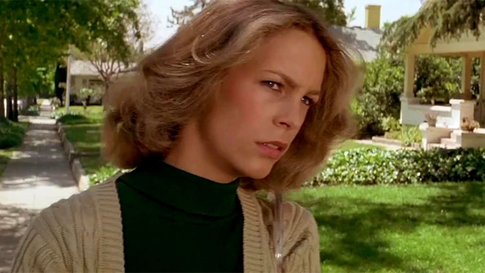 Jamie Lee Curtis como Laurie Strode no Halloween