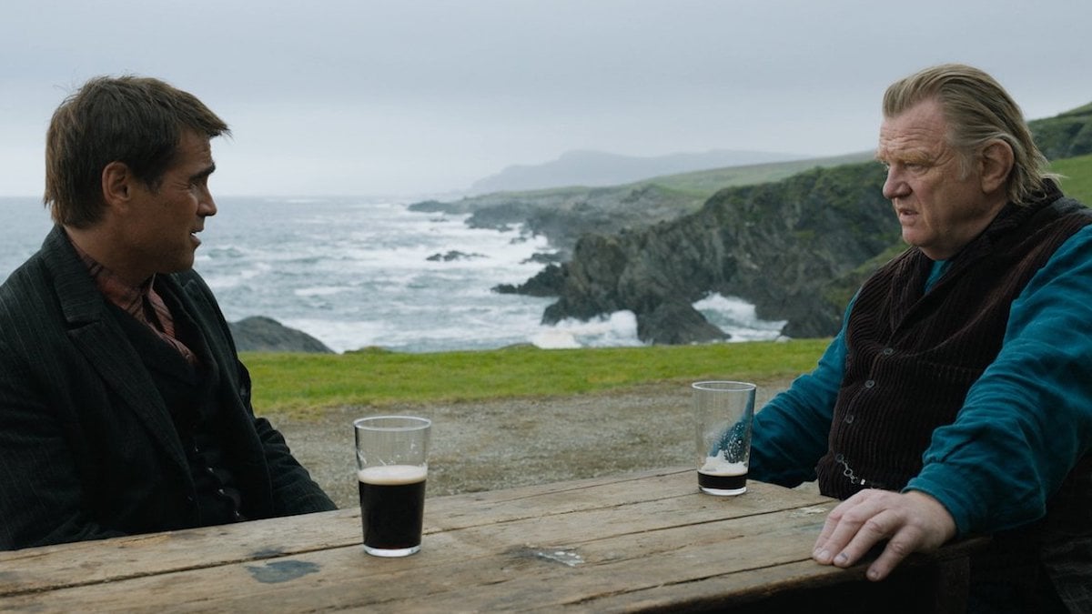 Colin Farrell and Brendan Gleeson in the film THE BANSHEES OF INISHERIN.