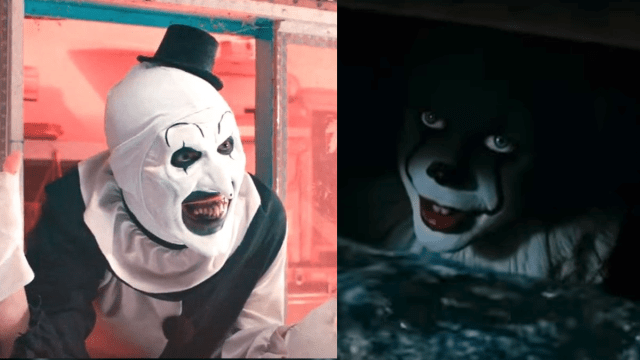 Pennywise from It and Art the Clown from Terrifier