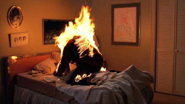 Man on fire in A Nightmare on Elm Street