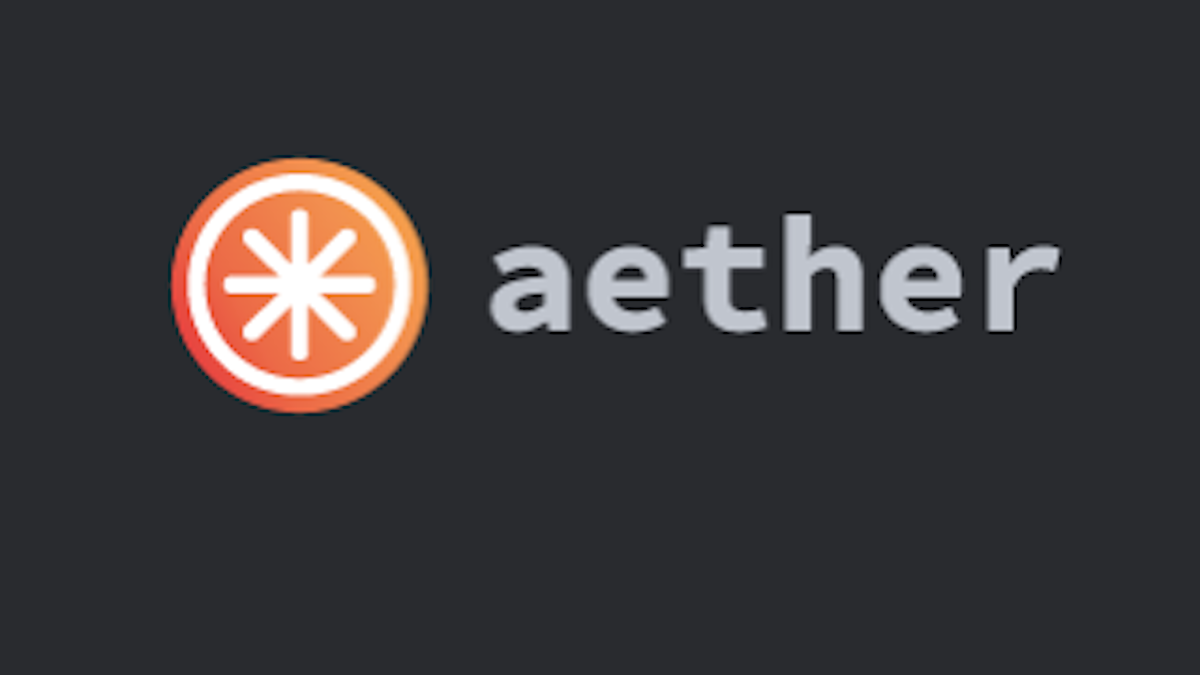 Aether logo home page
