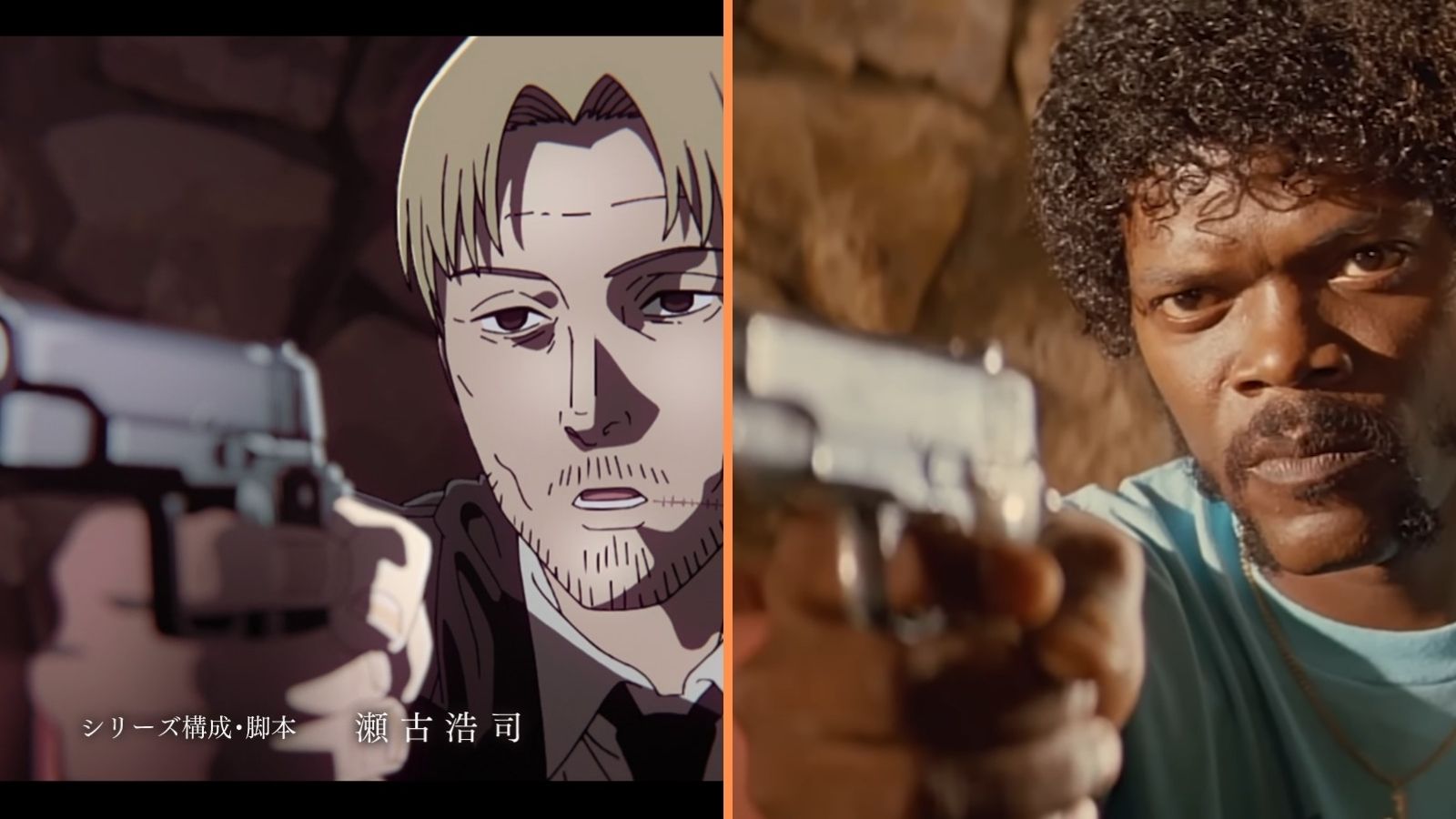 Chainsaw Man and Pulp Fiction comparison