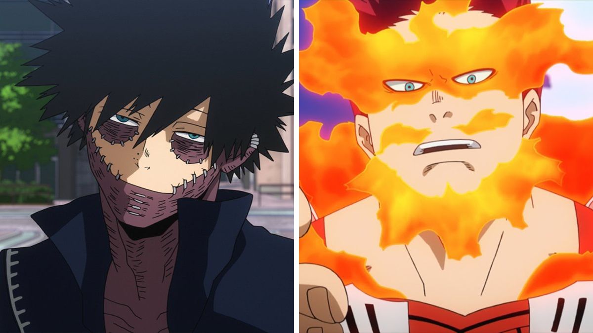 Dabi and Endeavor from My Hero Academia