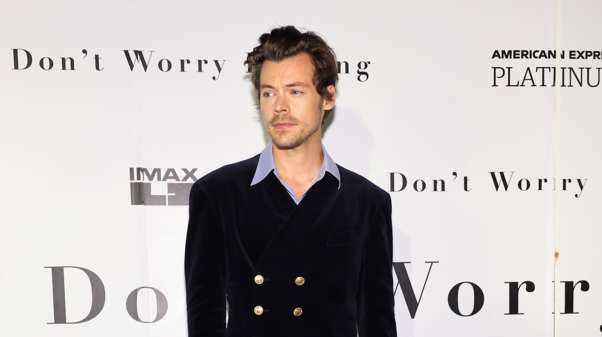 Harry Styles attends the "Don't Worry Darling" photo call at AMC Lincoln Square Theater on September 19, 2022 in New York City.