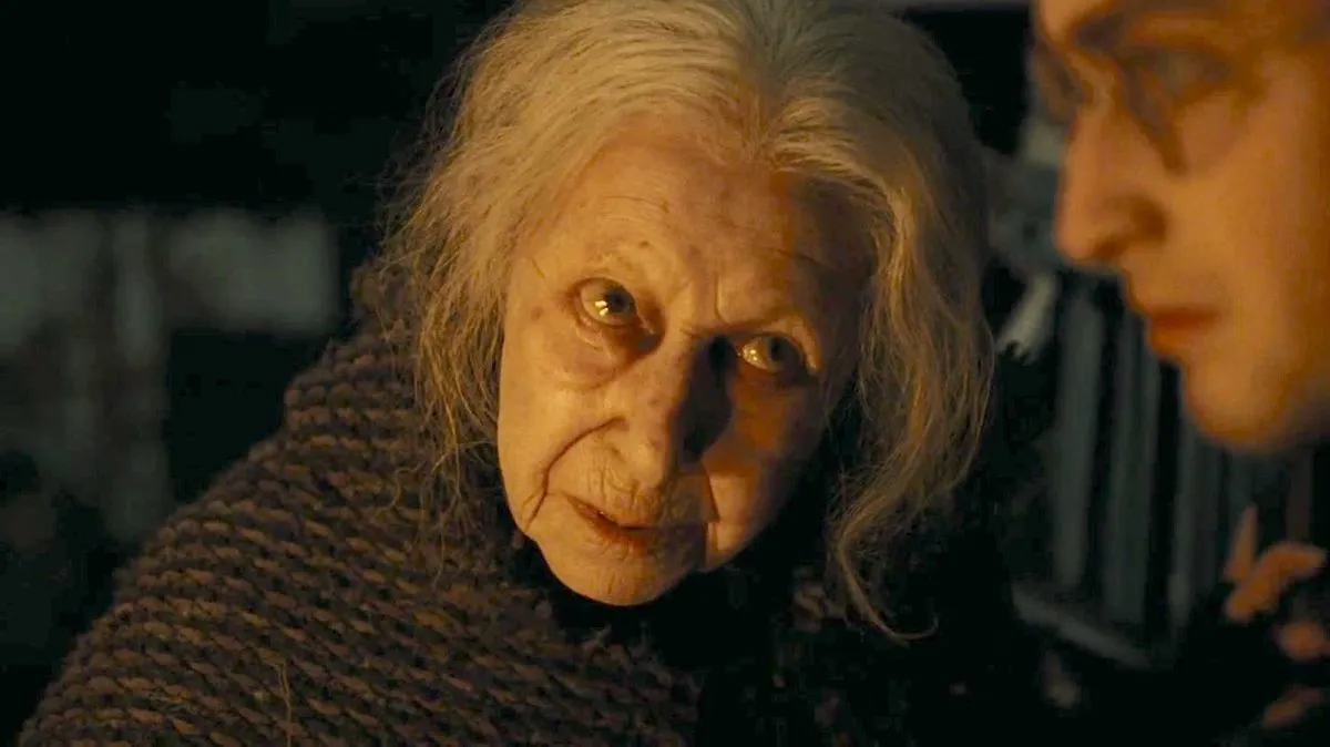 Hazel Douglas as Bathilda Bagshot in 'Harry Potter and the Deathly Hallows: Part One'