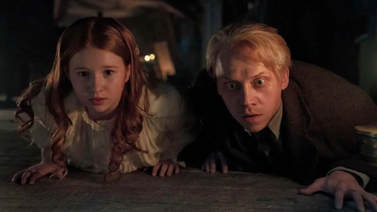 Rupert Grint as Walter, with his sister Epperley in Dreams in the Witch House (Cabinet of Curiosities)