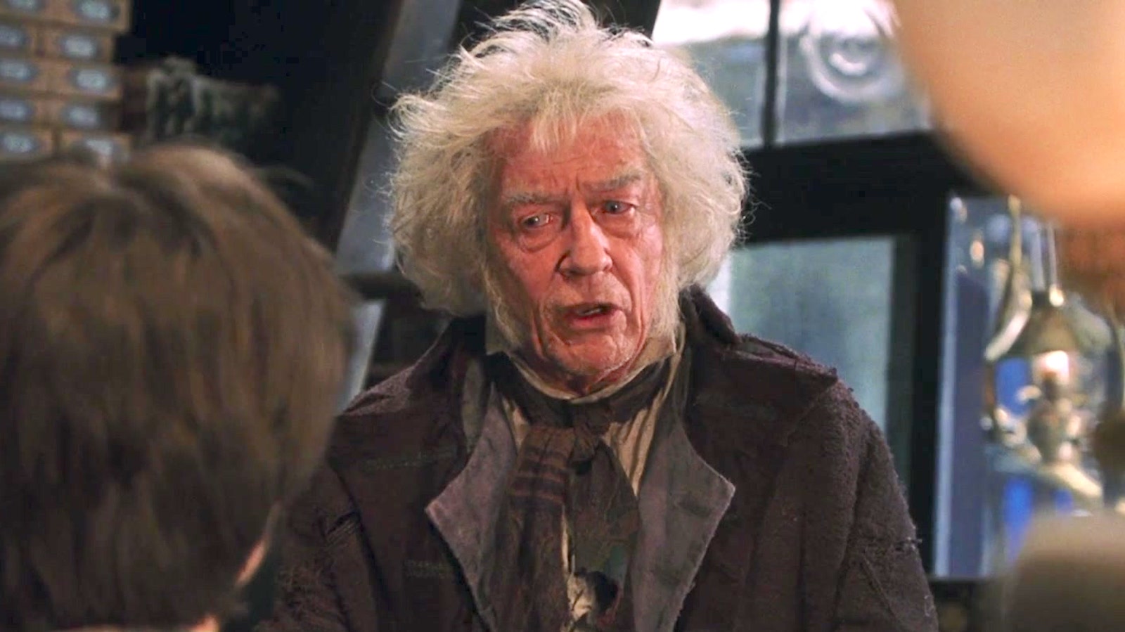 John Hurt as Ollivander in 'Harry Potter and the Sorcerer's Stone'