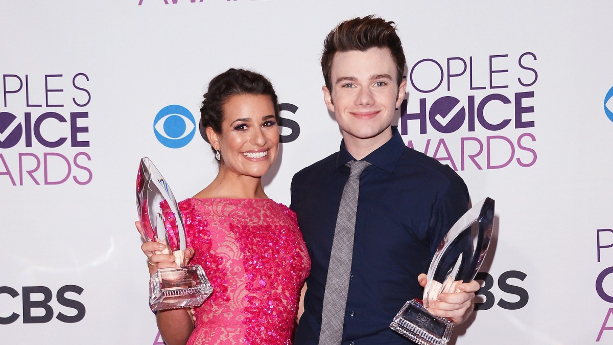 Lea Michele and poses in the press room at the 39th Annual People's Choice Awards at Nokia Theatre L.A. Live on January 9, 2013 in Los Angeles, California.