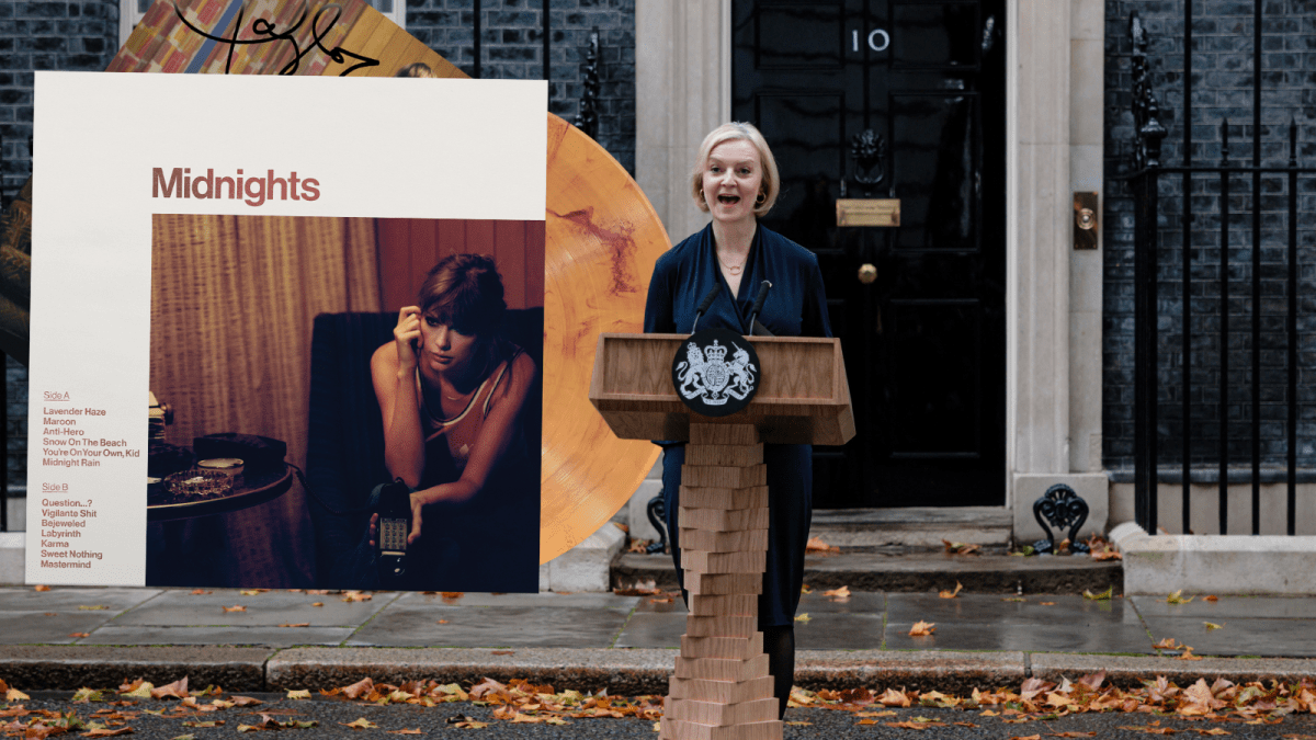 'Midnights' rollout pairs up with Liz Truss resignation