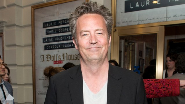 Matthew Perry attends the opening night on Broadway of Lucas Hnath's "A Doll's House, Part 2" starring Laurie Metcalf and Chris Cooper at Golden Theatre on April 27, 2017 in New York City.
