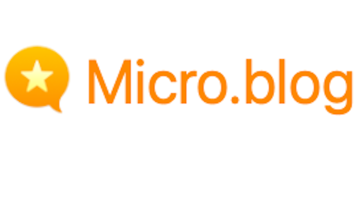 Micro.blog logo home page