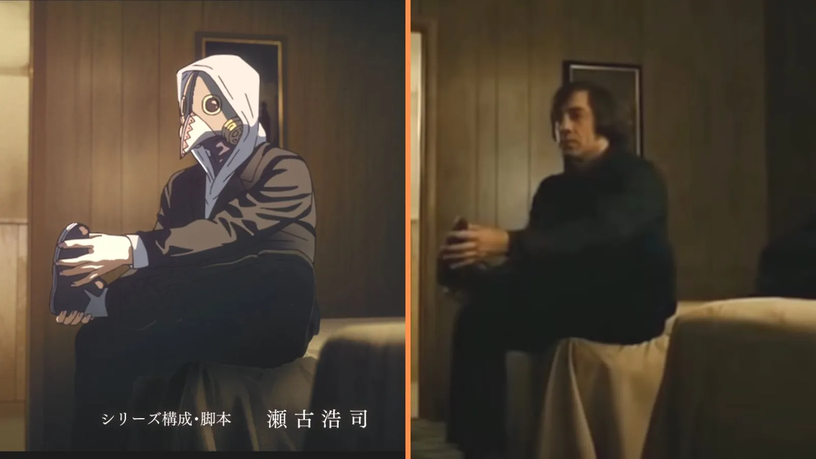 No Country for Old Men Chainsaw Man Side by Side Comparison