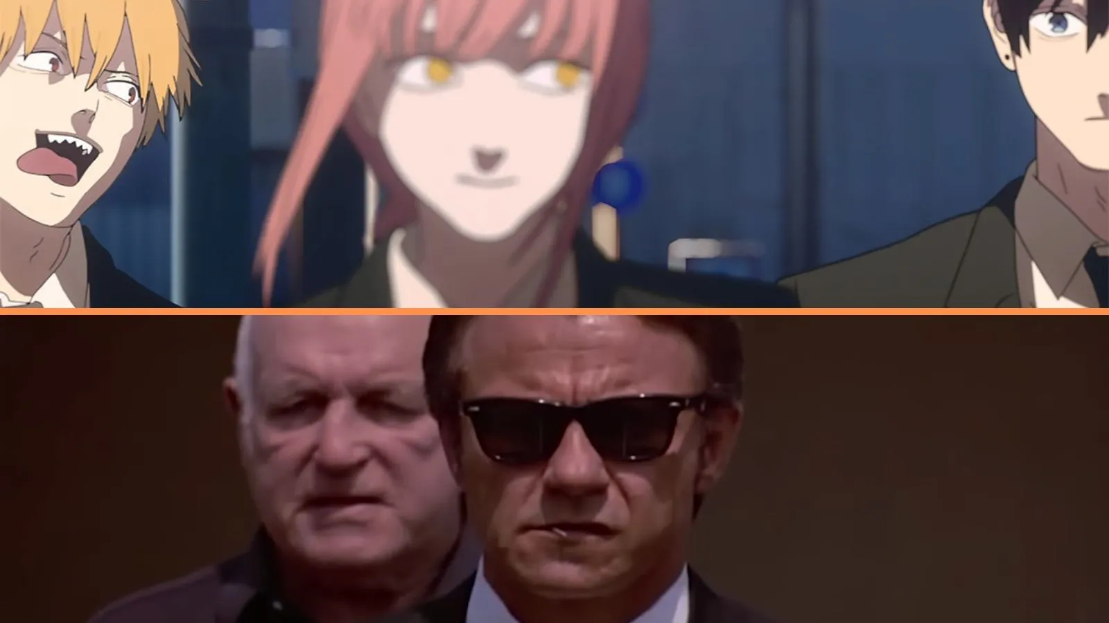 The Chainsaw Man and Reservoir Dogs comparison