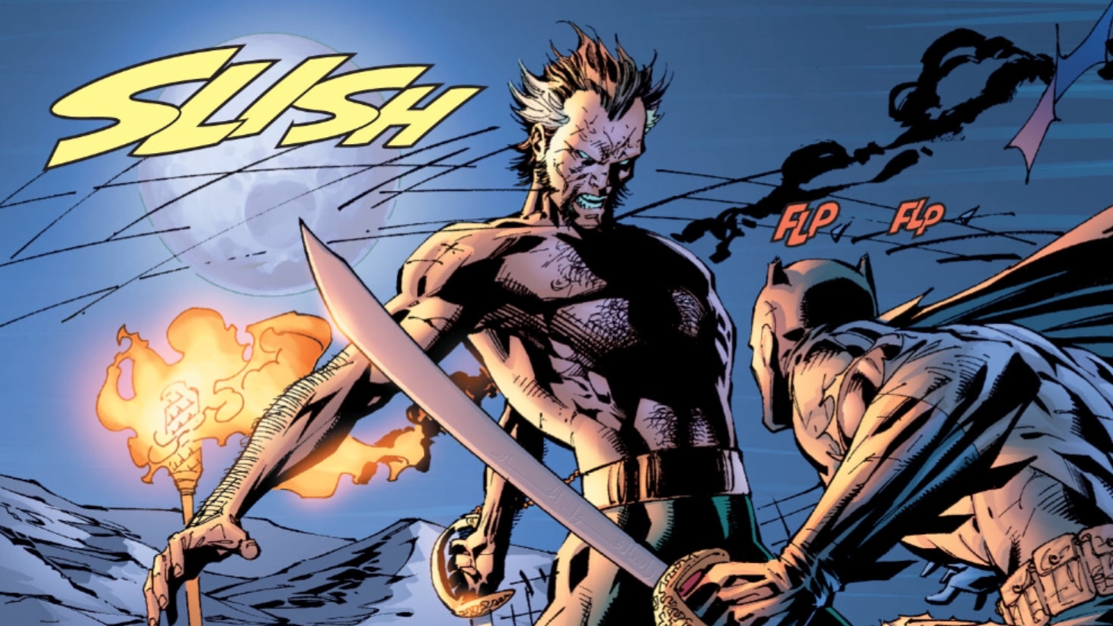 Ra's Al Ghul fighting Batman