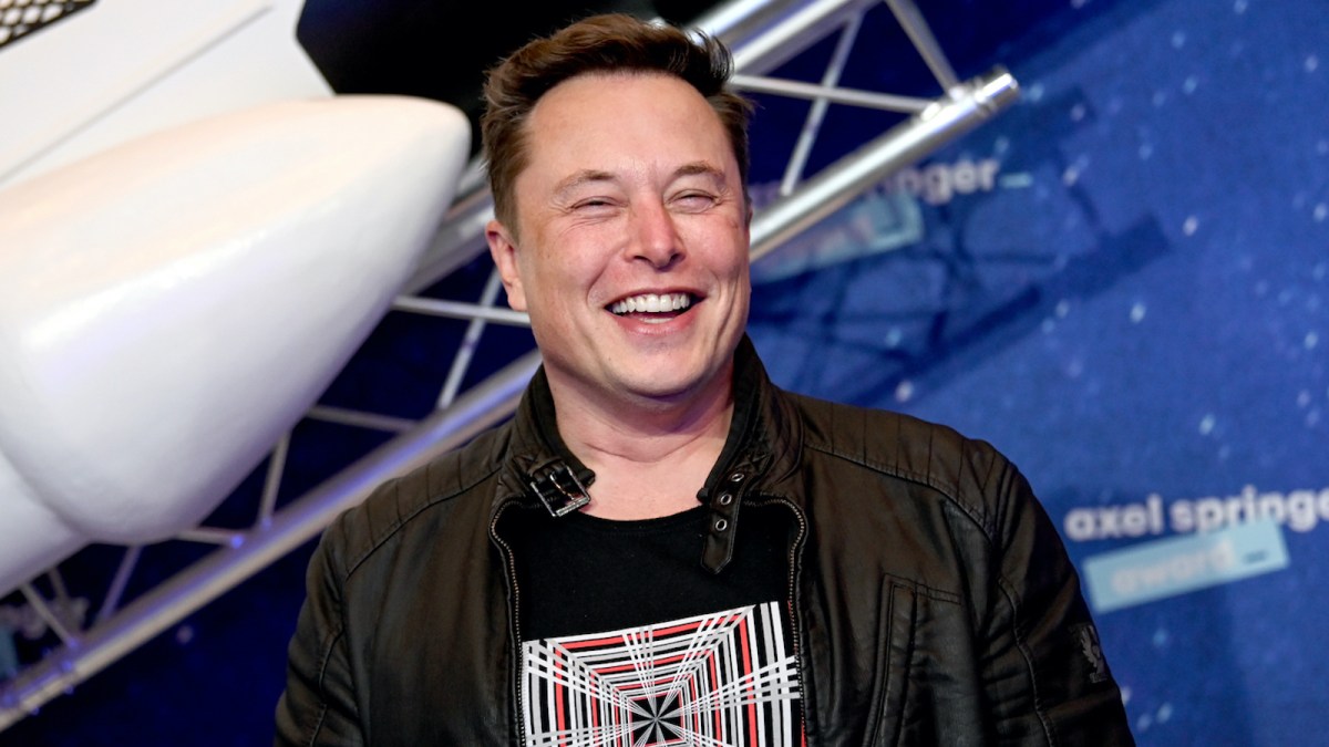 Elon Musk smiling