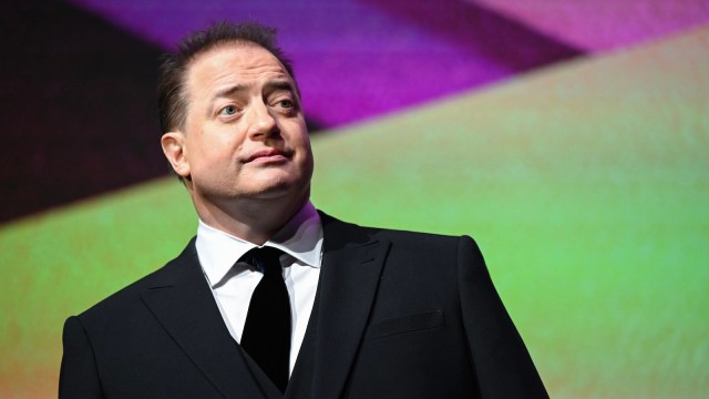 Brendan Fraser onstage during "The Whale" UK Premiere during the 66th BFI London Film Festival at The Royal Festival Hall on October 11, 2022 in London, England.